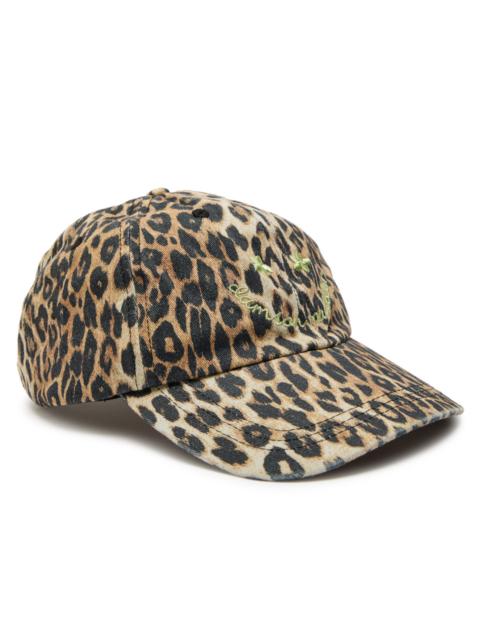 Damson Madder Smiley Leopard-print Cotton cap
