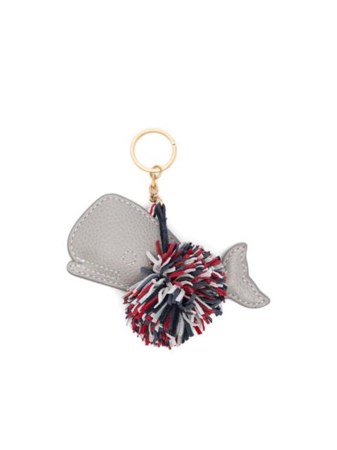 whale-motif keyring