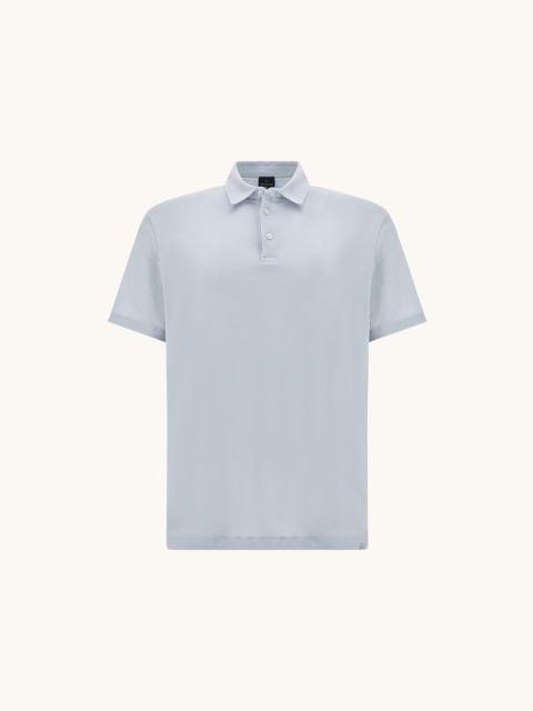 X-SOFT POLO SHIRT IN COTTON INTERLOCK WITH LINEN DETAILS