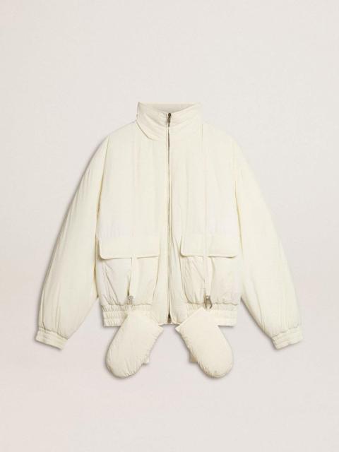 Women’s cream padded jacket