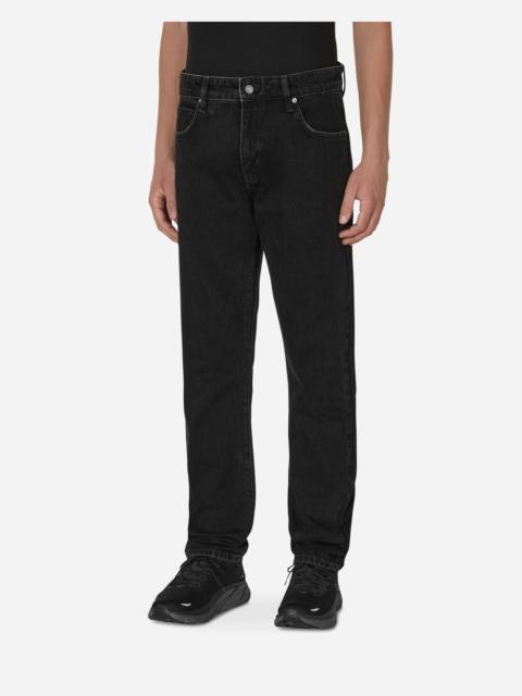 Straight Denim Pants Black