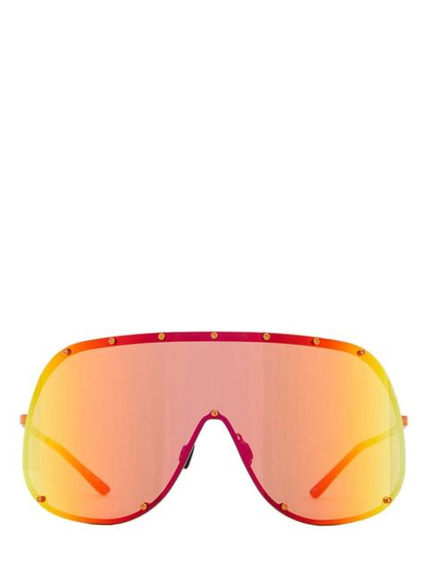 Orange Shield Sunglasses