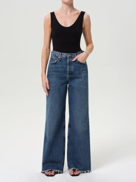 DAME HIGH RISE WIDE LEG CUT HEM IN CONTROL