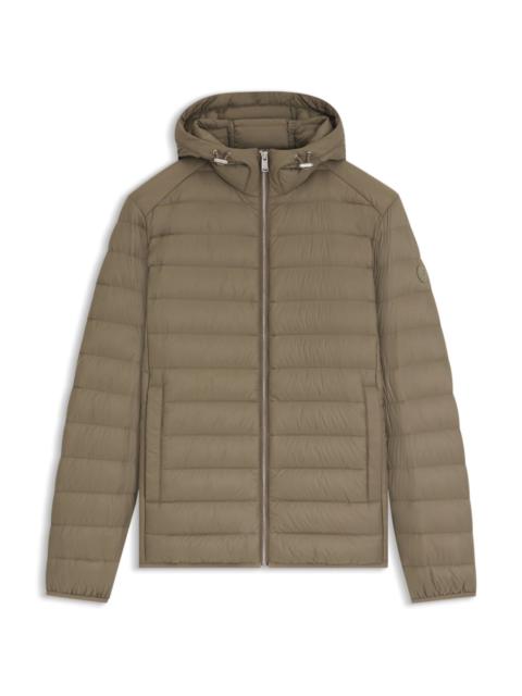 PADDED JACKET IN WATER-REPELLENT FABRIC WITH DETACHABLE HOOD