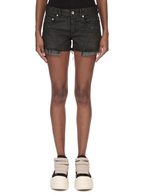 fringed-hem shorts