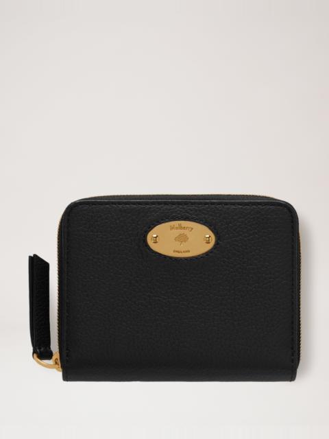Mulberry Plaque Small Zip Around Purse
Black Small Classic Grain