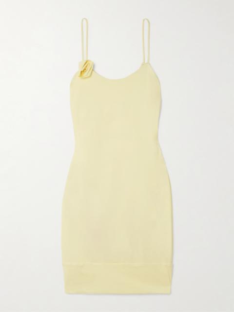 Jacinto Appliquéd Stretch-jersey Mini Dress