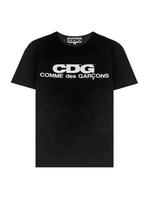 COMME des GARCONS CDG Classical Logo Applique Short-sleeve Tee Unisex Black SZ-T005-051-1