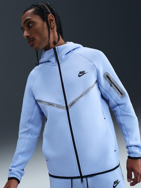 Nike Tech Men's Full-Zip Fleece Windrunner Jacket with Reflective Accents