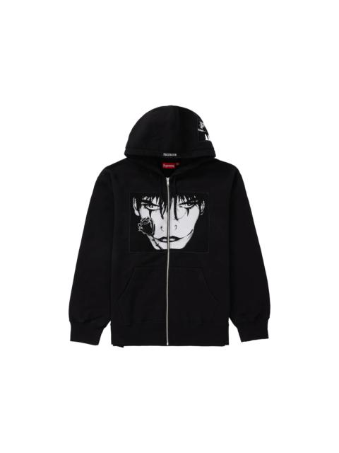 Supreme The Crow Zip Up Hooded Sweatshirt Black