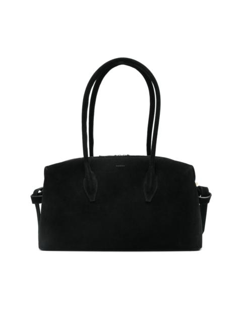 suede tote bag