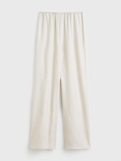 Monogram flannel pj bottoms ecru