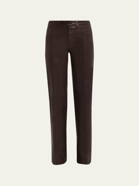 Clayton High-Rise Coated Wide-Leg Jeans - Exclusive