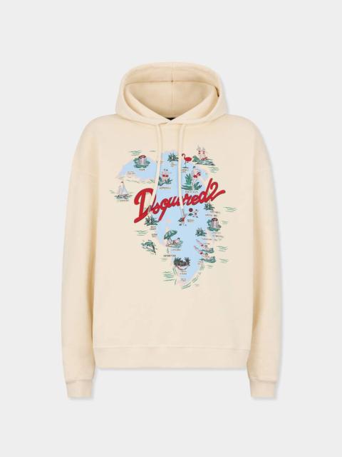ALOHA SOUVENIR RELAX FIT HOODIE