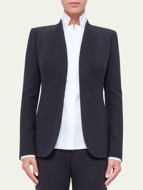 Shawl-Collar Wool Jacket