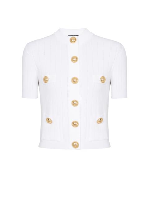 4-pocket knitted cardigan