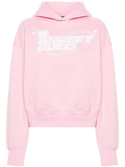Sweet Gucci-print cotton hoodie