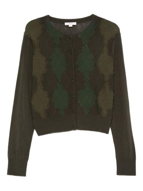 argyle button knitwear