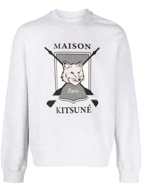 logo-print cotton sweatshirt