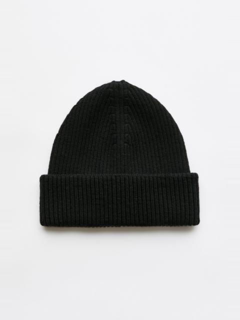 Knit Hat Black Rustic Merino