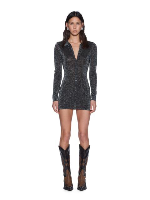 DEVIN LS SHIRTDRESS SILVER
