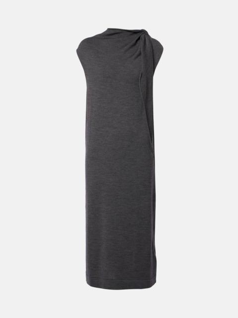 Wool midi dress