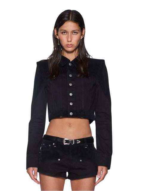 SLIM TRUCKER JACKET SALOON BLACK