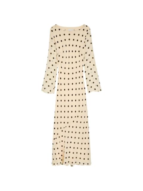 Esra polka-dot midi dress