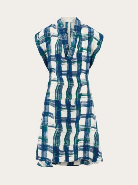 Stylized tartan dress