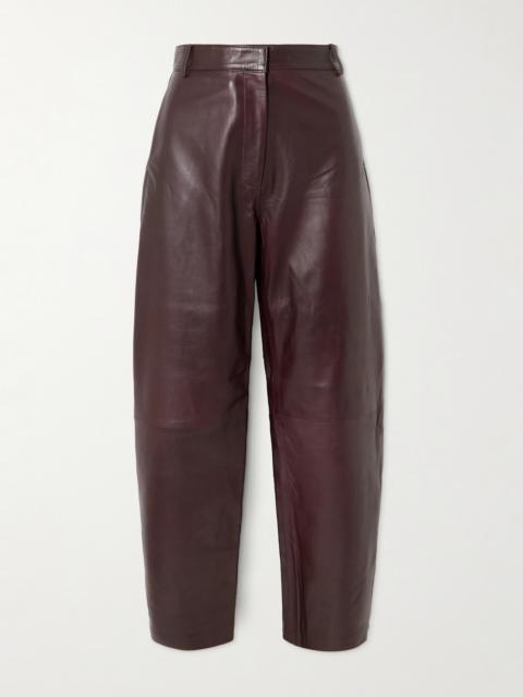 Leather Tapered Pants