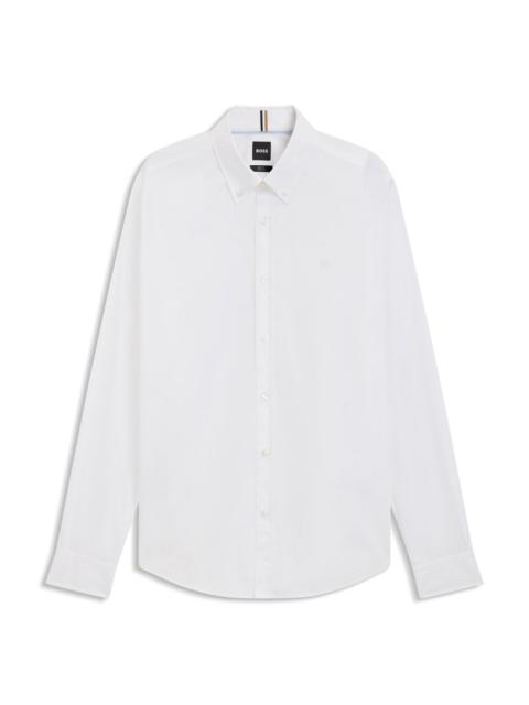 SLIM-FIT SHIRT WITH DOUBLE B MONOGRAM