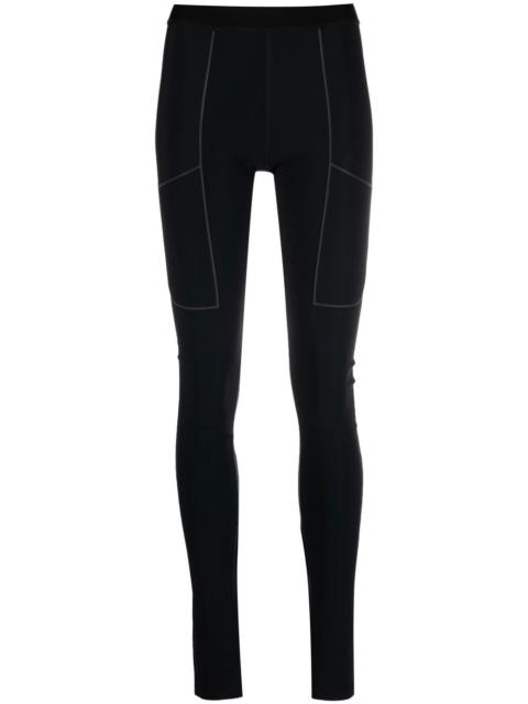 stretch-design slit leggings