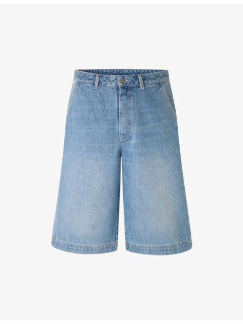 Francis Wide-Leg Denim Shorts