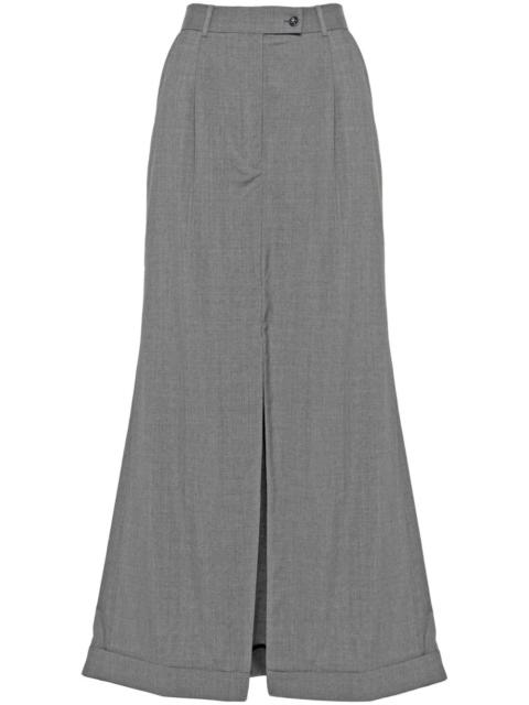 high-waisted maxi skirt