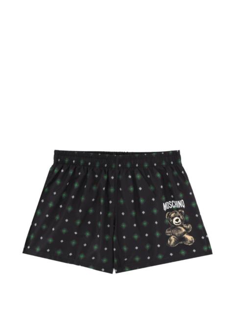 teddy patterned swim shorts