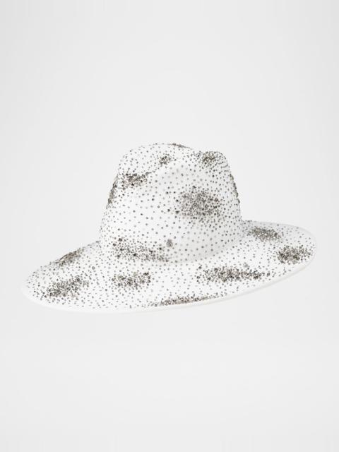 Neva Snowflake Embellished Fedora