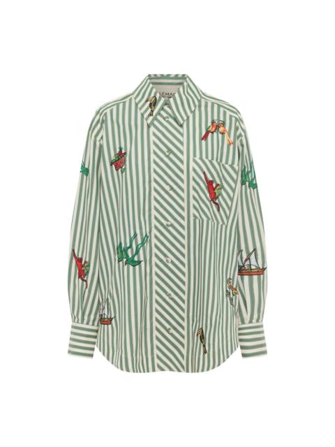 Bisou Embroidered Long Sleeve Shirt