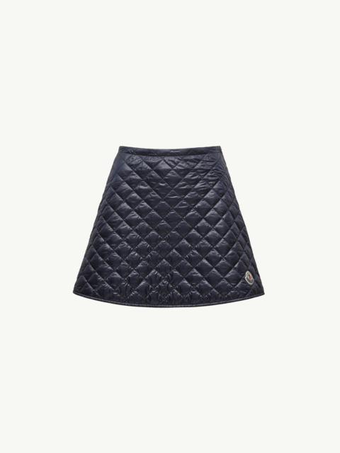 Diamond-Quilted Mini Skirt