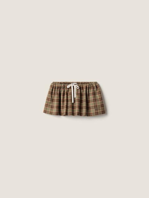 Plaid miniskirt