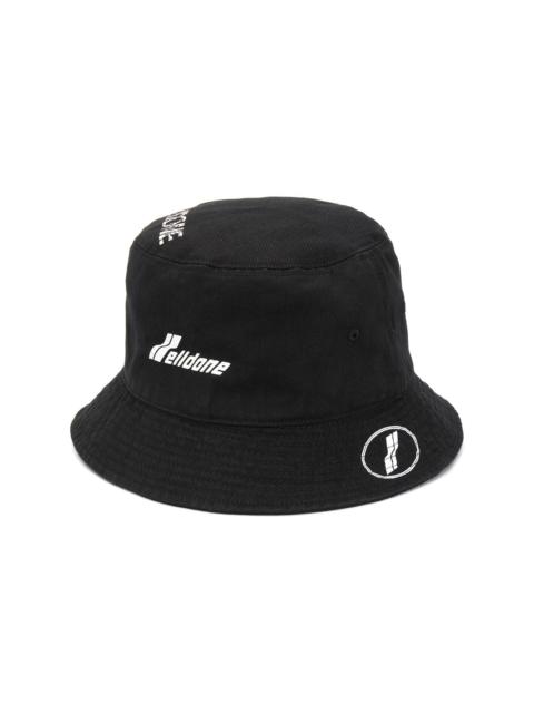 logo-print bucket hat