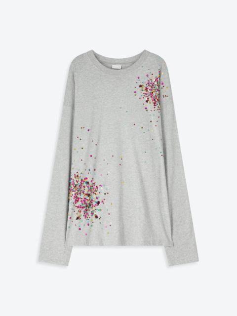 EMBELLISHED LONG SLEEVE TEE