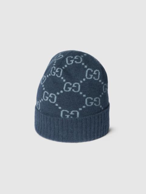 GG cashmere jacquard hat