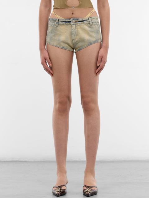 Sun-Faded Blue G-String Micro Shorts