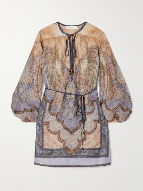 Wanderlust Belted Printed Silk Tunic