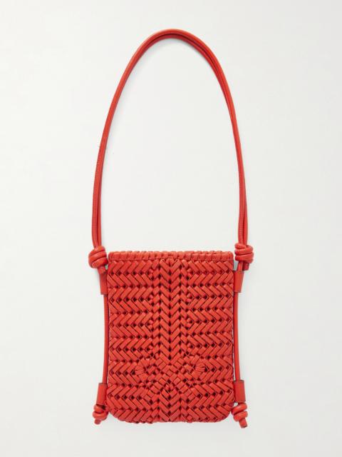 Neeson Woven Leather Shoulder Bag