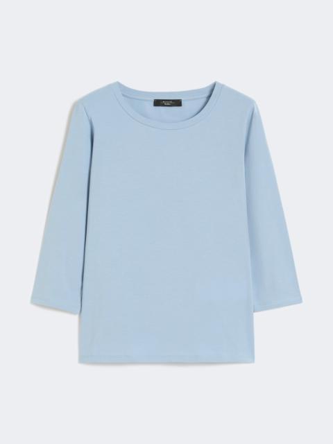 Stretch cotton T-shirt - LIGHT BLUE