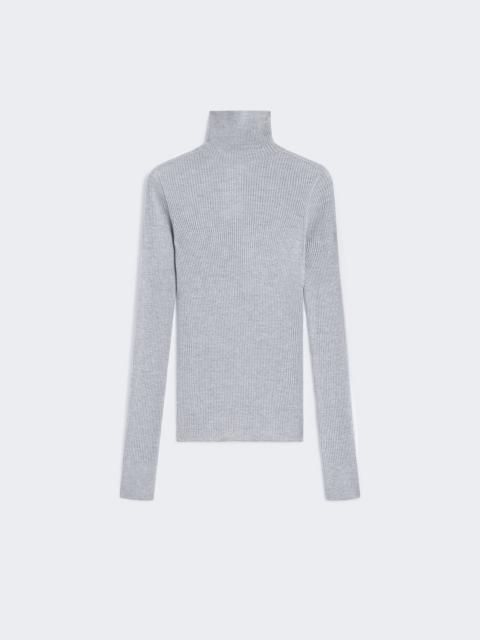 NIAGARA Wool mock polo-neck sweater