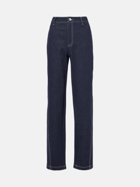 Zibello high-rise straight jeans