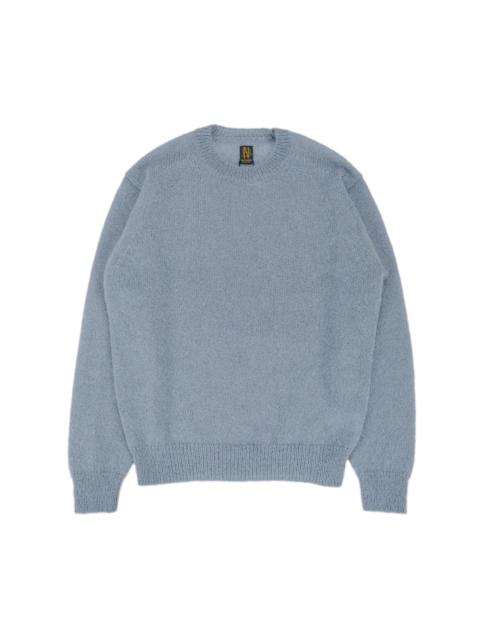 Pure Mohair Crew Neck Sax Gray