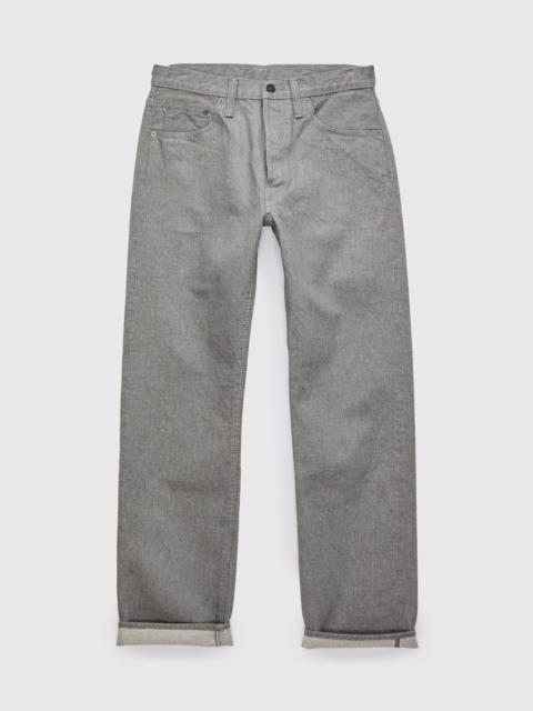 PBJBOW-003-GR "Moonrock" 14oz Rinsed Selvedge Heather Grey Denim - Regular Straight Fit